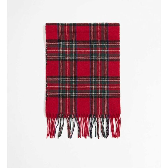 Red Tartan pattern plaid scarf - Picture 1 of 7